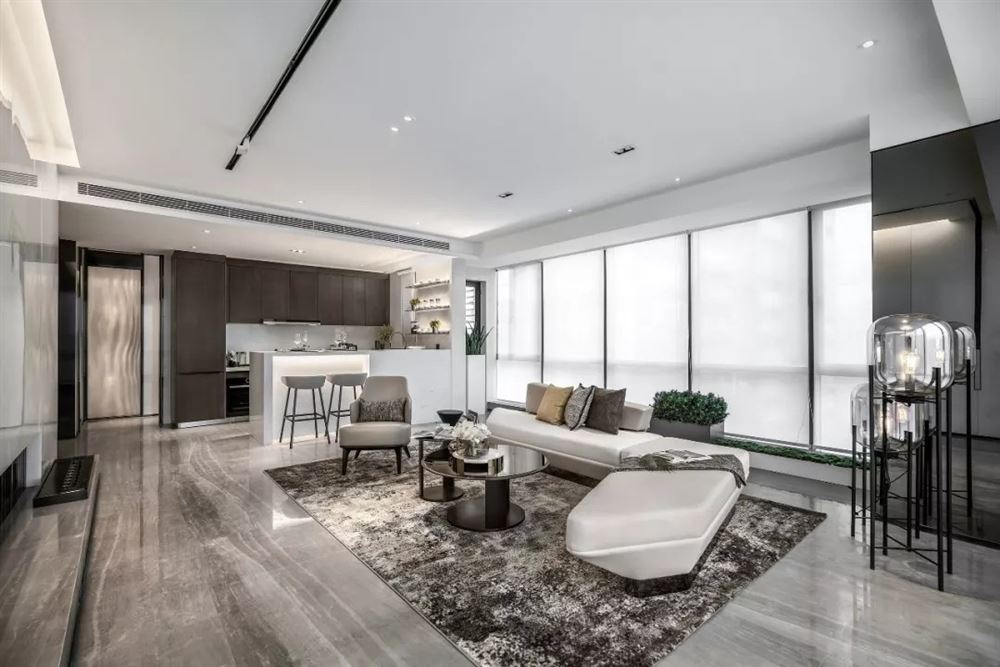 湛江市啟達東海岸輕奢風格四居室裝修案例