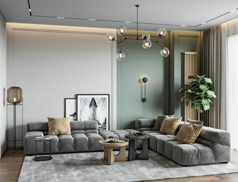 江門市寶堤灣畔北歐風格三居室裝修案例