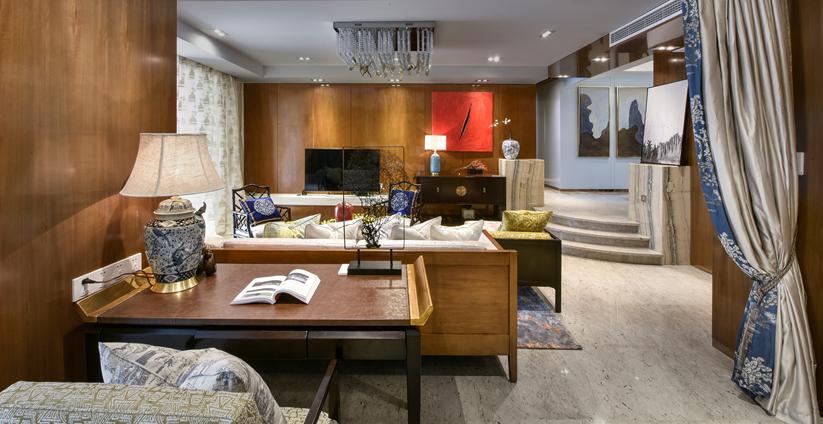 新中式風格家裝設計室內裝修效果圖-客廳 新中式風格家裝設計室內裝修效果圖-客廳