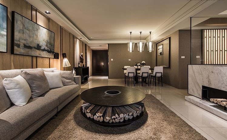 湛江市申藍(lán)寶邸現(xiàn)代風(fēng)格四居室裝修案例