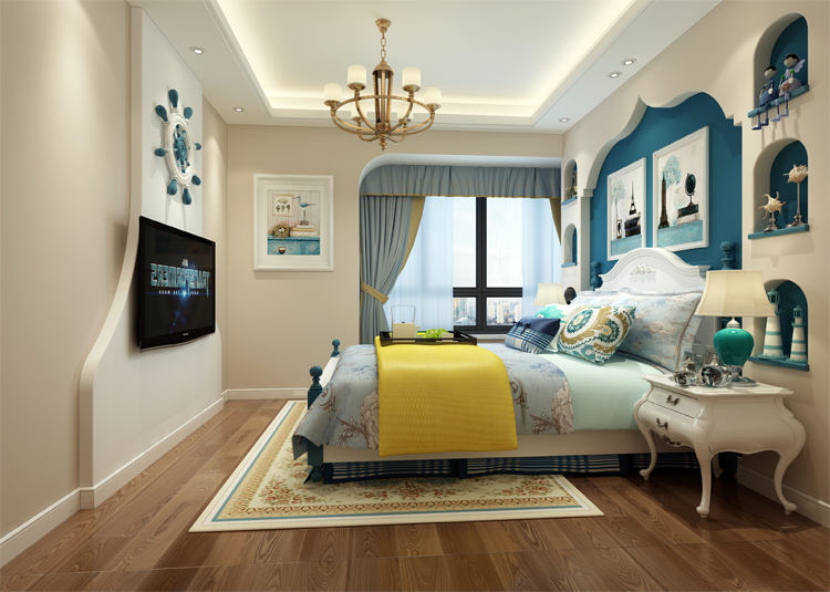 現代前衛風格室內裝修效果圖-尚品雅居三居123平米-臥室 現代前衛風格室內裝修效果圖-尚品雅居三居123平米-臥室