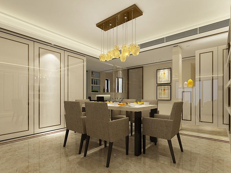 常州市世茂香檳湖現代簡約風格三居室裝修案例