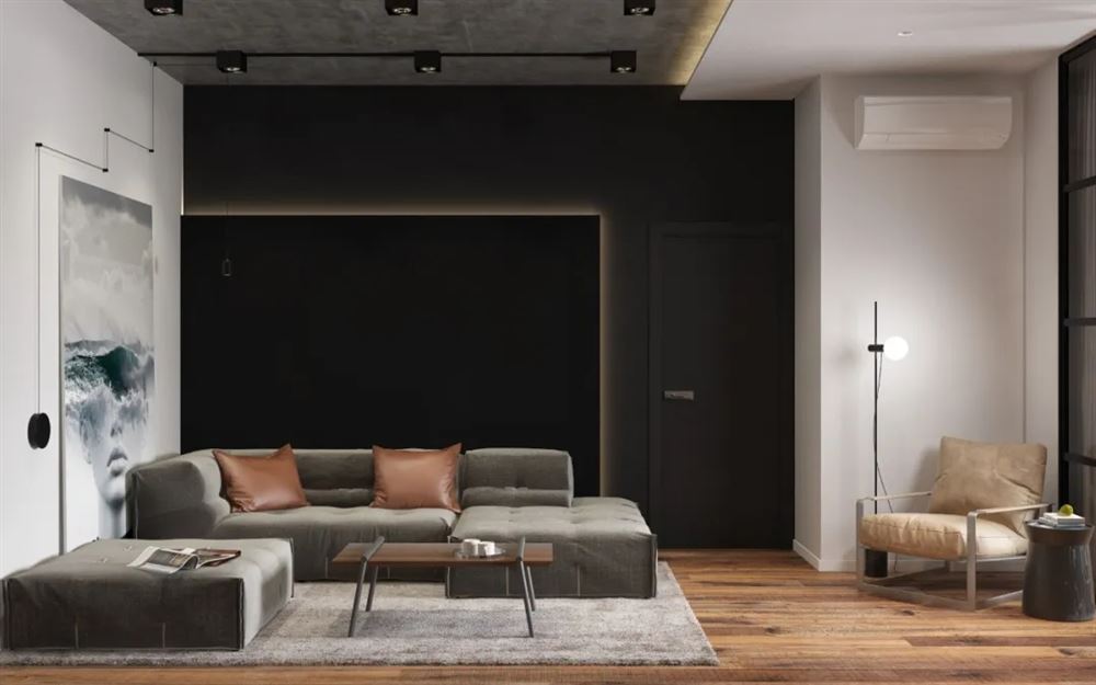 廣州市南沙金茂灣輕奢風格四居室裝修案例