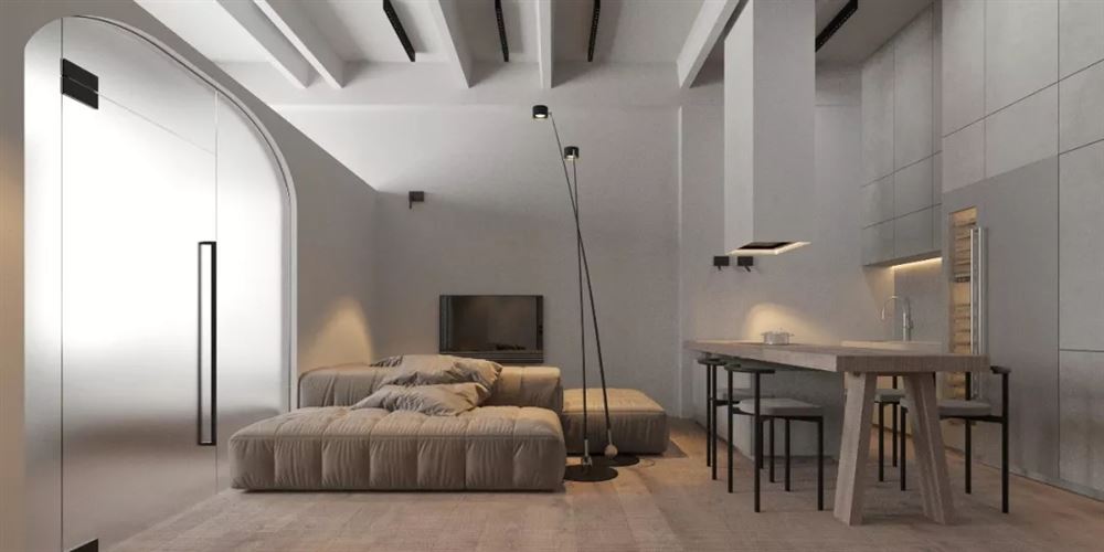 佛山市雅居樂·江畔明珠現代簡約風格三居室裝修案例