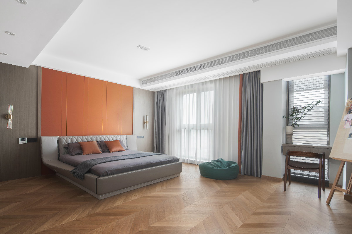 現代簡約風格室內設計家裝案例-主臥 現代簡約風格室內設計家裝案例-主臥