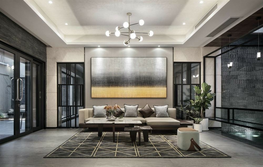 佛山市雅居樂·江畔明珠新中式風格別墅裝修案例