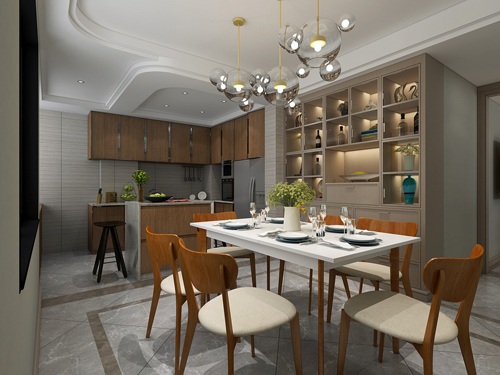 茂名市時代名苑歐式風格二居室裝修案例