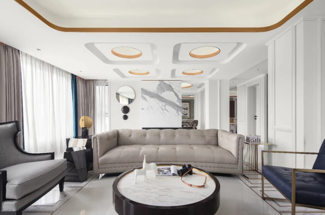 輕奢風(fēng)格家裝設(shè)計(jì)室內(nèi)裝修效果圖-客廳 輕奢風(fēng)格家裝設(shè)計(jì)室內(nèi)裝修效果圖-客廳