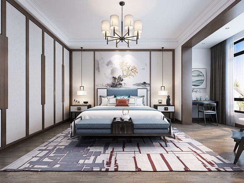 楚雄彝族自治州百水巷60號院新中式風(fēng)格別墅裝修案例