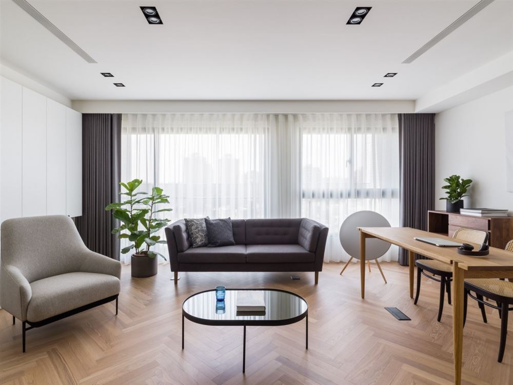 江門市富都新村現代簡約風格三居室裝修案例