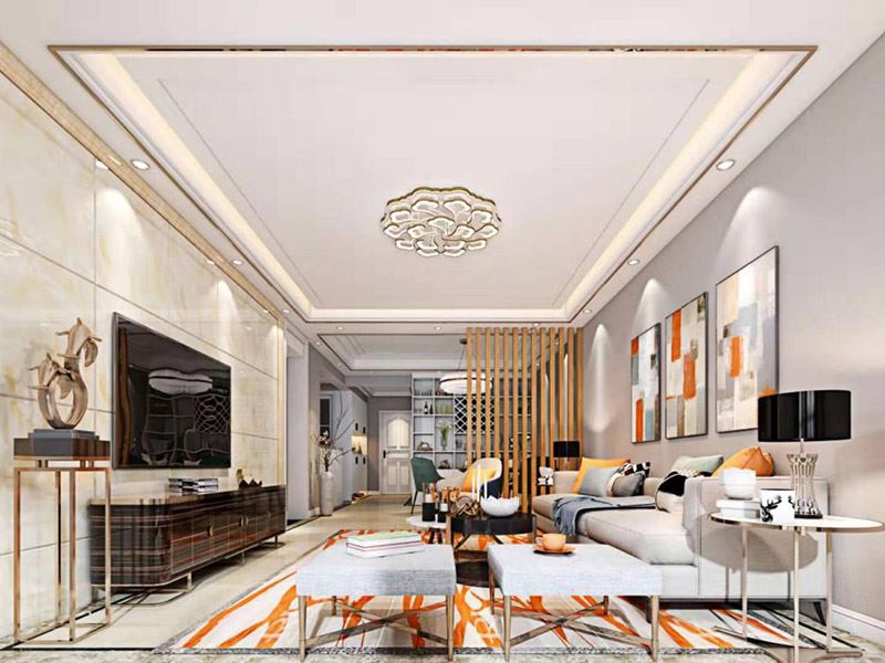 昭通市幼兒園家屬區(qū)輕奢風(fēng)格平層裝修案例