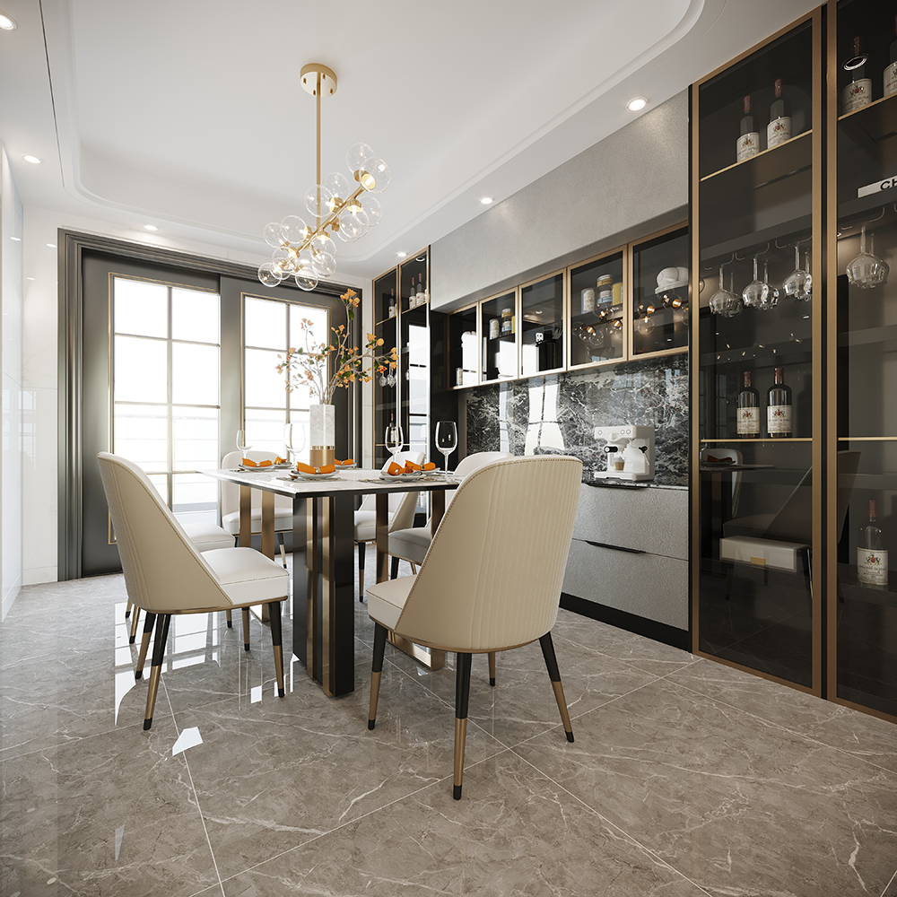 萬象江山二期四居190平米現代前衛風格裝修案例-餐廳 萬象江山二期四居190平米現代前衛風格裝修案例-餐廳