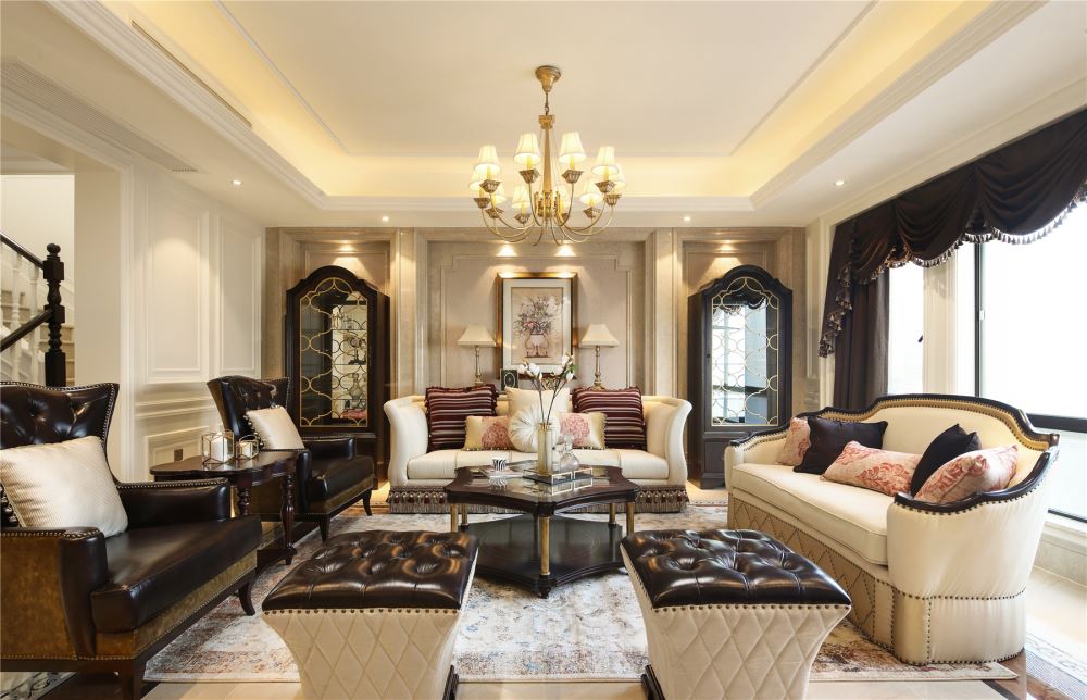 江門市江海怡景灣歐式風格別墅裝修案例