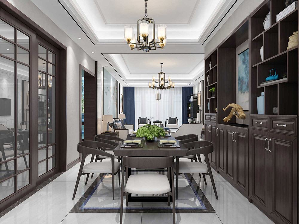 河源市龍光城現(xiàn)代簡約風(fēng)格三居室裝修案例