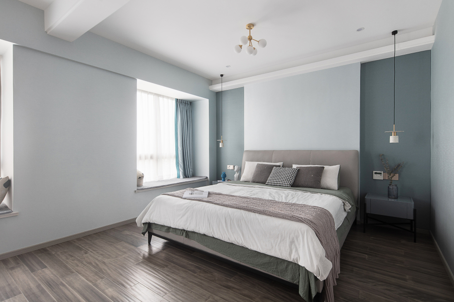 現(xiàn)代北歐風格室內(nèi)家裝案例效果圖-主臥 現(xiàn)代北歐風格室內(nèi)家裝案例效果圖-主臥