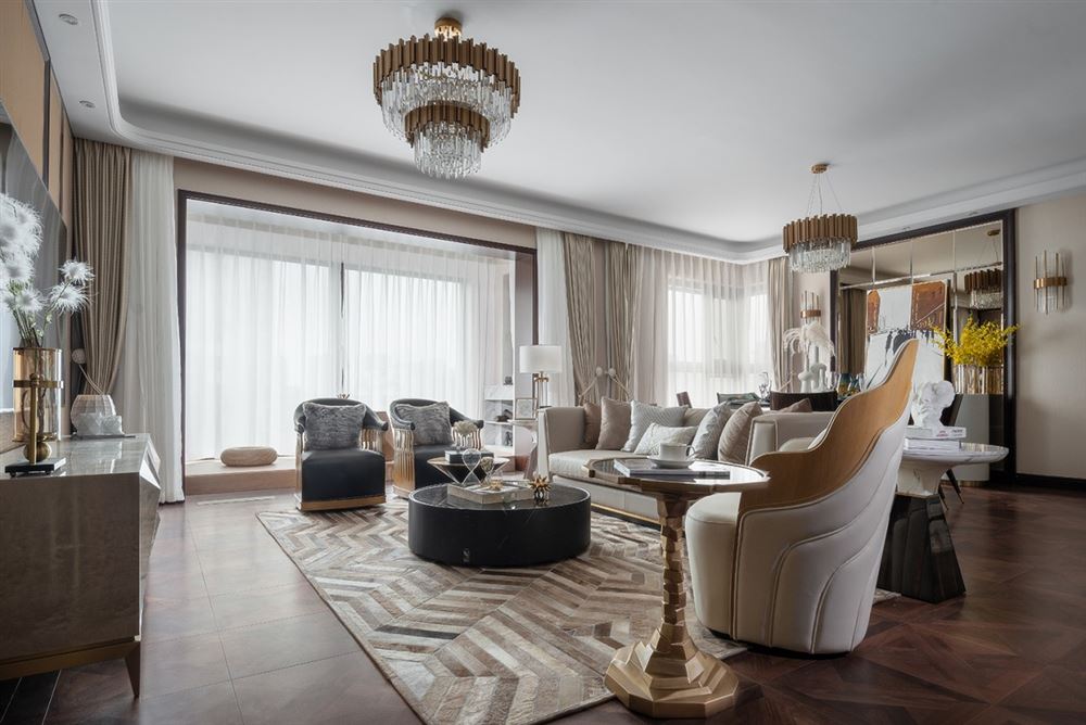 江門市華僑公館現(xiàn)代簡約風(fēng)格四居室裝修案例