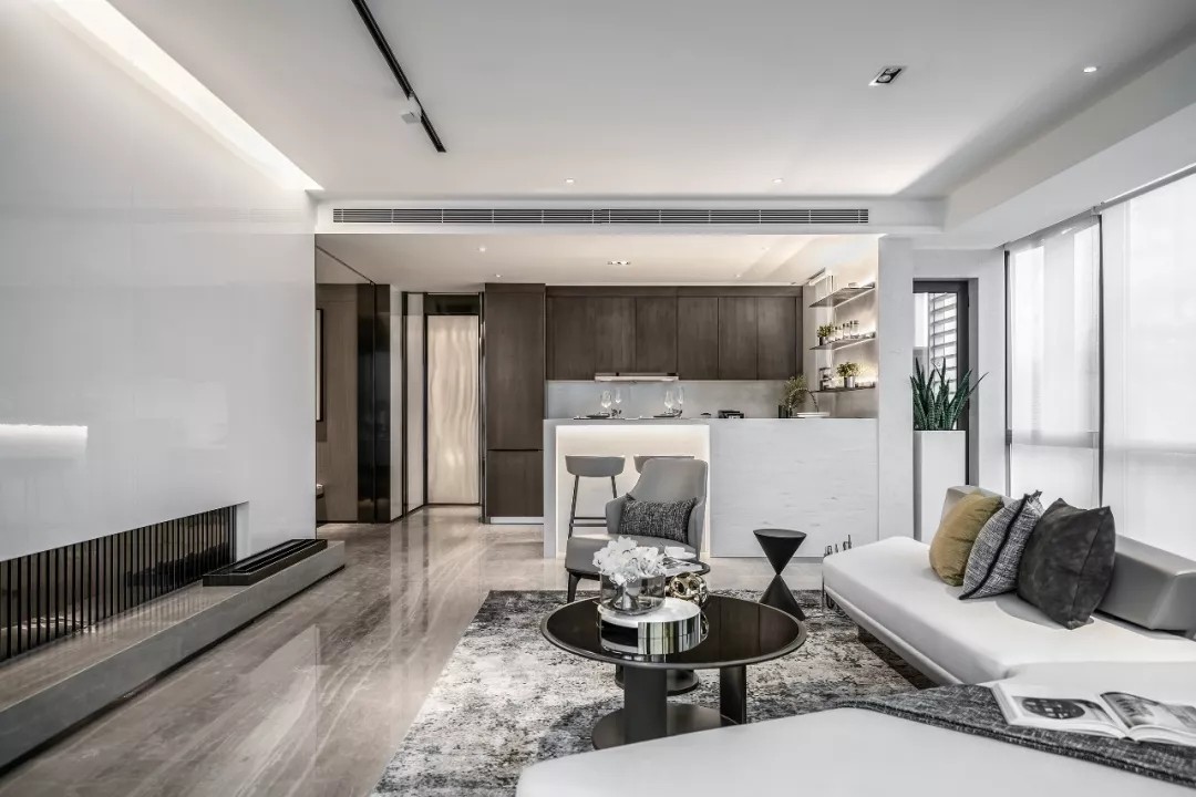 現代輕奢風格家裝設計室內裝修效果圖-客廳 現代輕奢風格家裝設計室內裝修效果圖-客廳