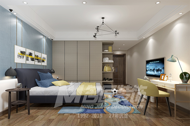 輕奢風(fēng)格室內(nèi)裝修效果圖-博奧城三居205平米-臥室 輕奢風(fēng)格室內(nèi)裝修效果圖-博奧城三居205平米-臥室