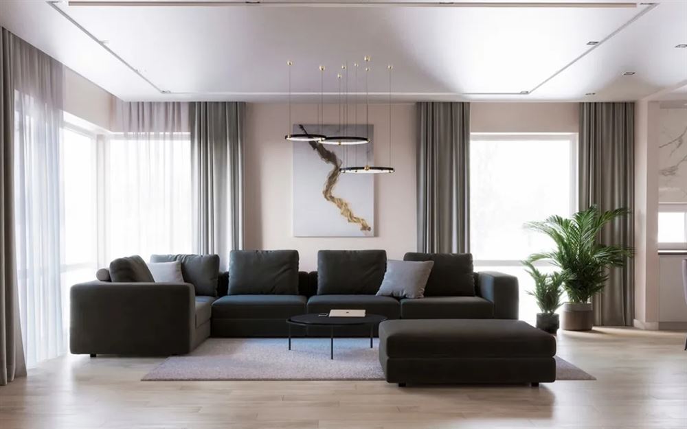 江門市碧桂園濱江壹號(hào)輕奢風(fēng)格三居室裝修案例