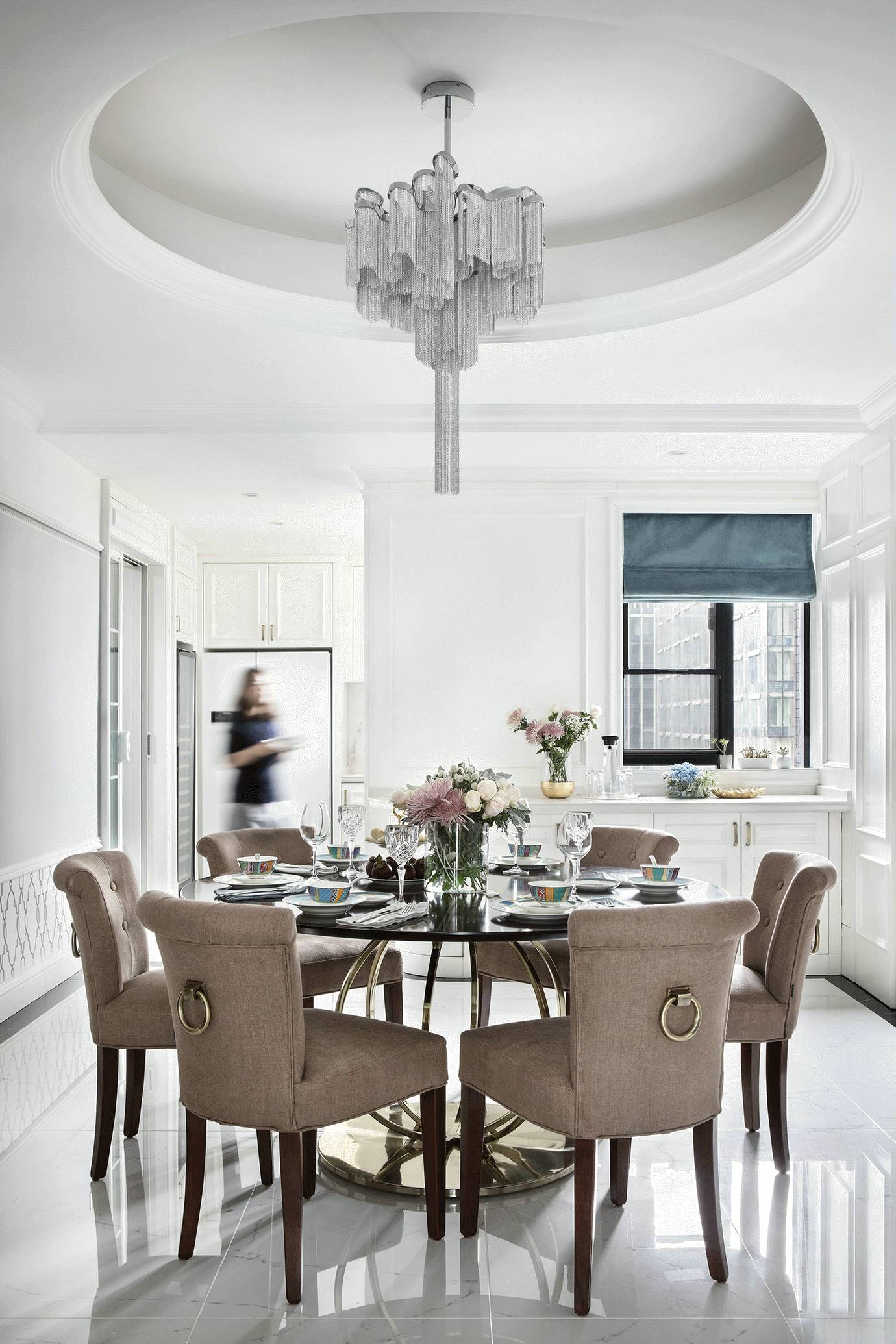 簡歐輕奢風格家裝設計室內裝修效果圖-餐廳 簡歐輕奢風格家裝設計室內裝修效果圖-餐廳