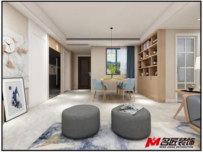 湖州市綠城曉荷江南現代簡約風格三居室裝修案例