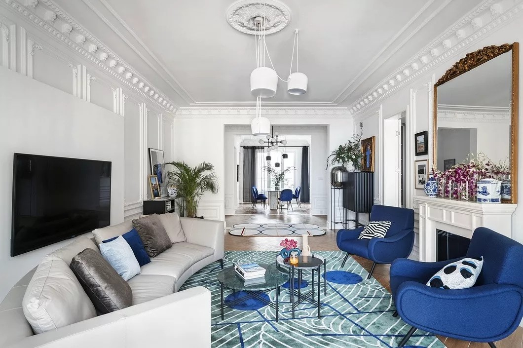 法式風格家裝設計室內裝修效果圖-客廳 法式風格家裝設計室內裝修效果圖-客廳