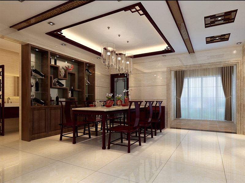 佛山市碧桂園·鳳凰灣新中式風(fēng)格四居室裝修案例