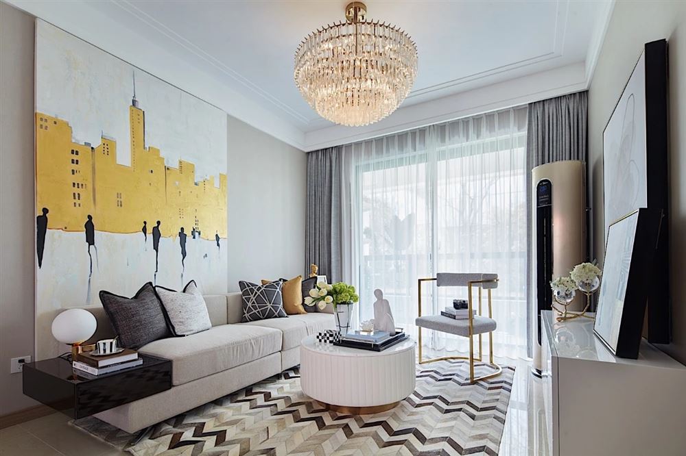 南寧市萬隆國際商業廣場現代風格三居室裝修案例