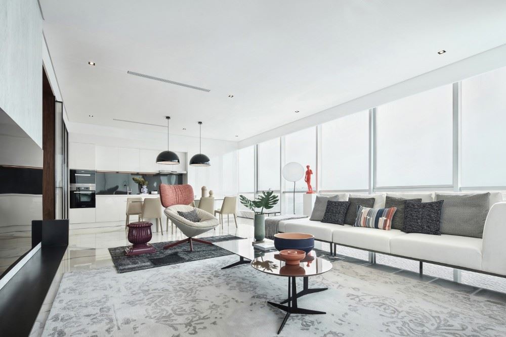 楚雄彝族自治州城市花園(楚雄)現(xiàn)代簡約風格平層裝修案例