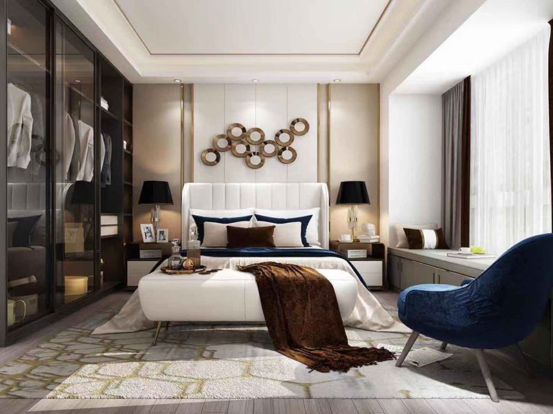 茂名市官橋碧桂園輕奢風格四居室裝修案例