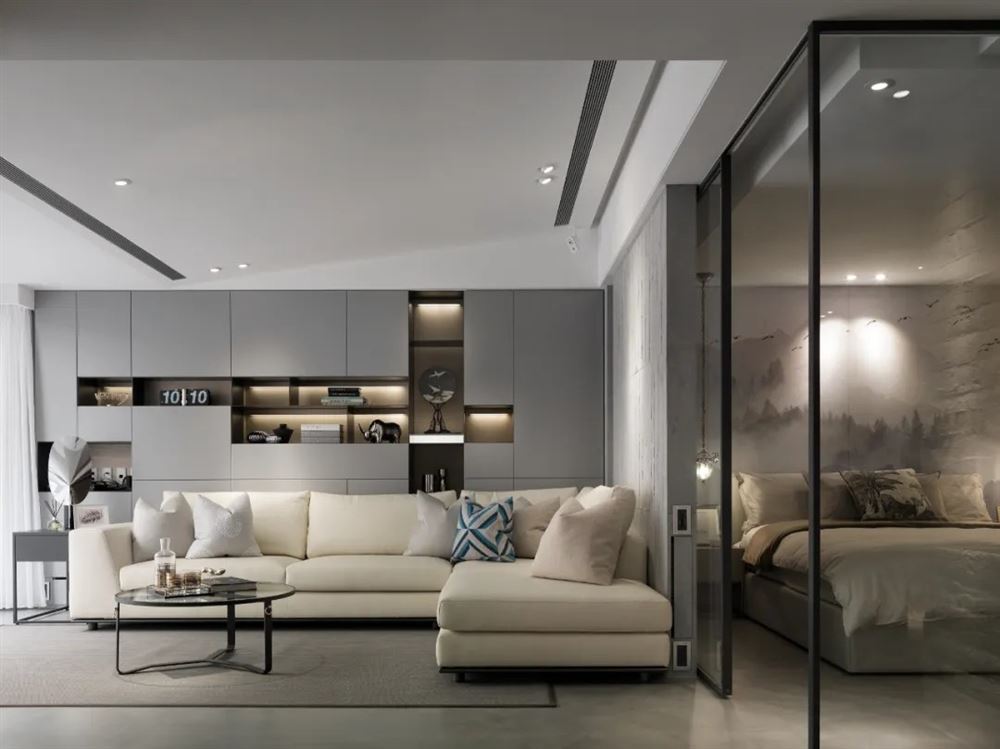 廣州市珠江帝景苑現代風格四居室裝修案例