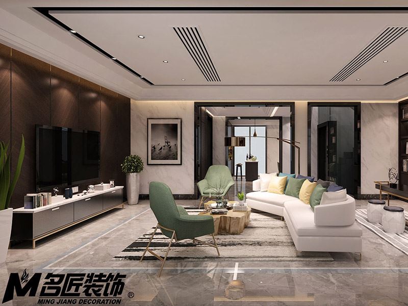 常州市華潤國際社區·幸福里商鋪歐式風格別墅裝修案例