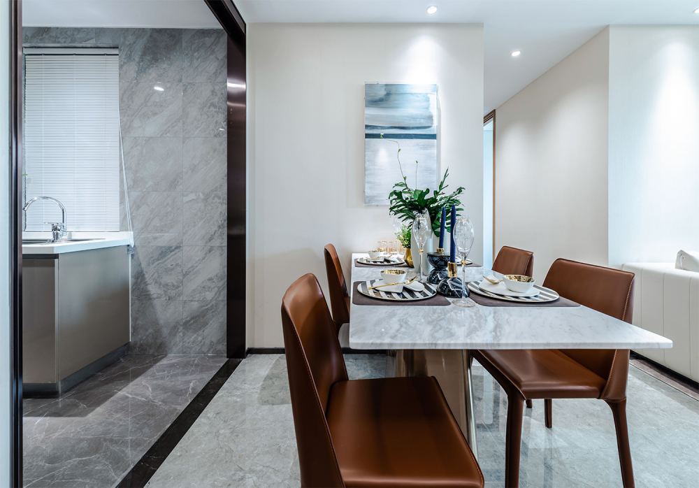 現代輕奢風格室內設計家裝案例-餐廳 現代輕奢風格室內設計家裝案例-餐廳