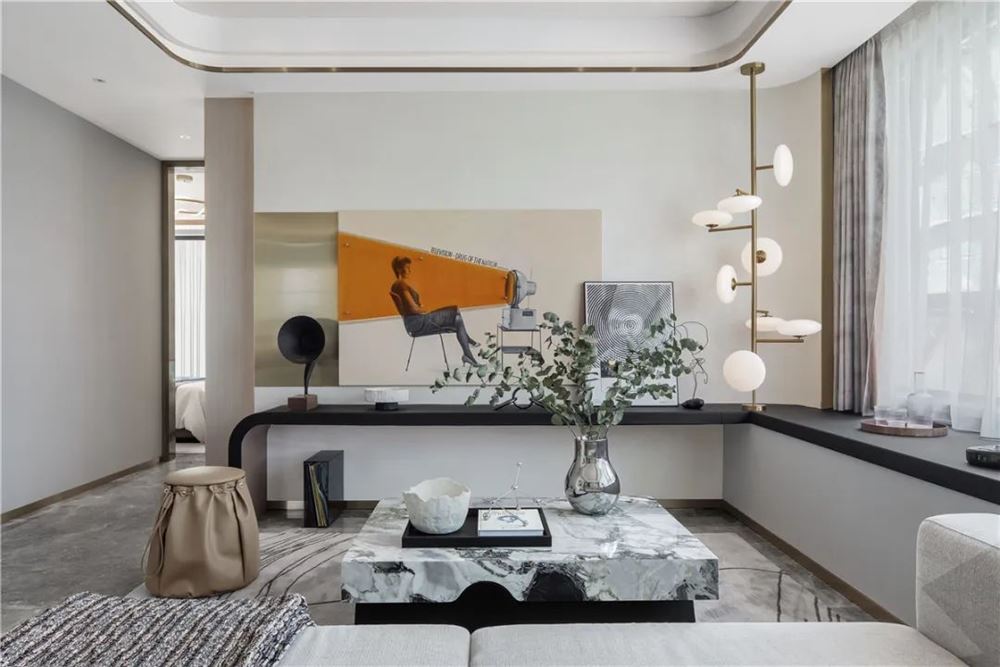 湛江市保利原宇花園輕奢風格四居室裝修案例