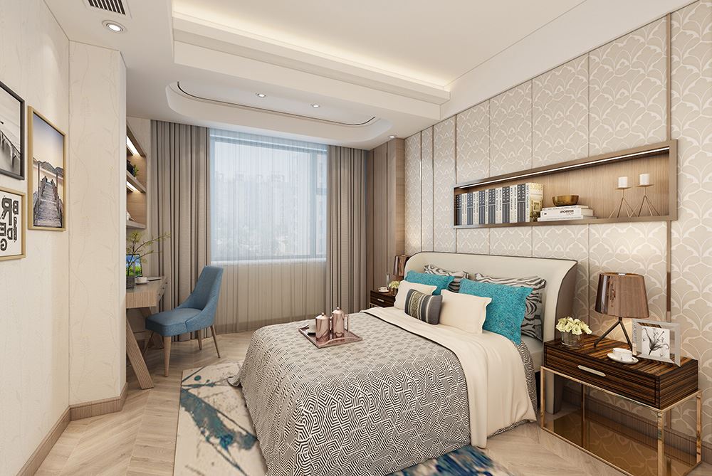 佛山市保利維塔新中式風格復式裝修案例