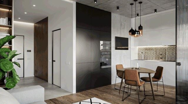 廣州市凱德山海連城現代簡約風格公寓裝修案例