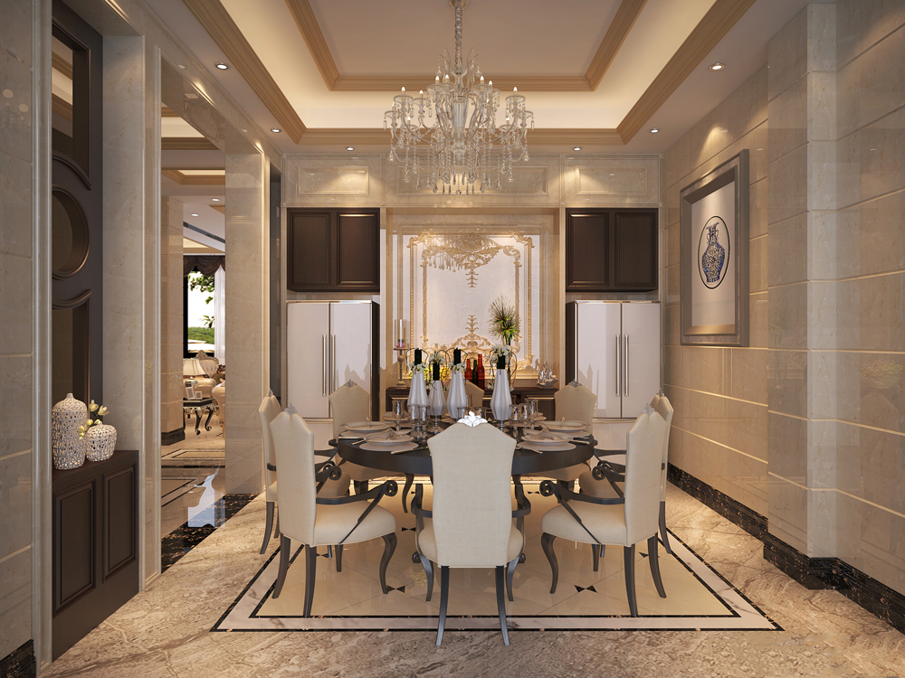 韶關市中核錦苑歐式風格別墅裝修案例