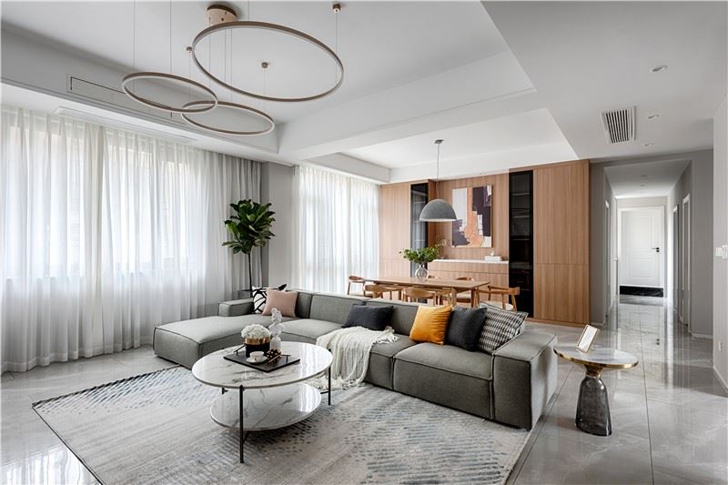 惠州市碧桂園十里銀灘別墅北歐風格三居室裝修案例