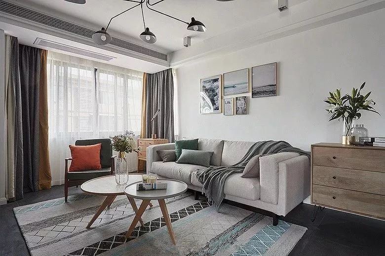 佛山市招商曦岸北歐風格三居室裝修案例