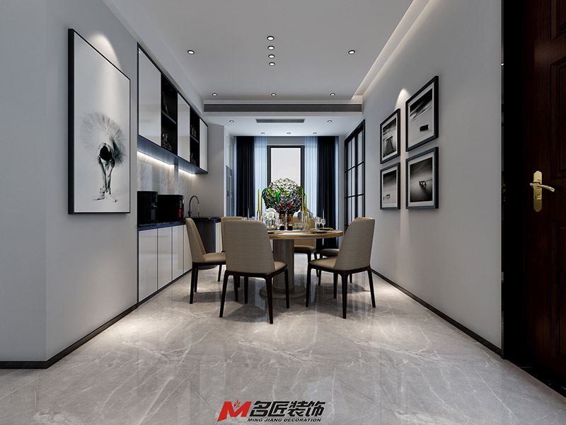 廣州市匯景新城歐式風格二居室裝修案例