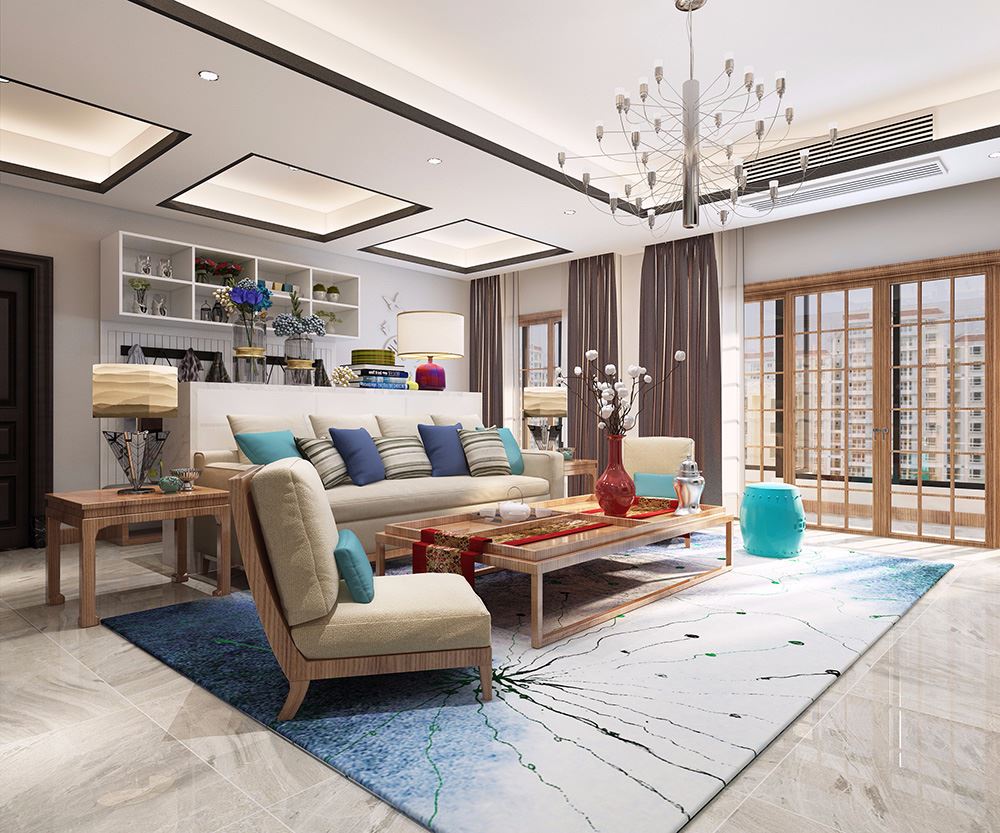 佛山市招商依云國際輕奢風(fēng)格別墅裝修案例