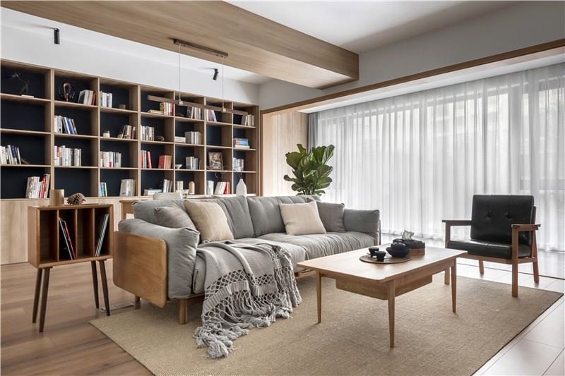 佛山市順德華潤置地廣場現代風格二居室裝修案例