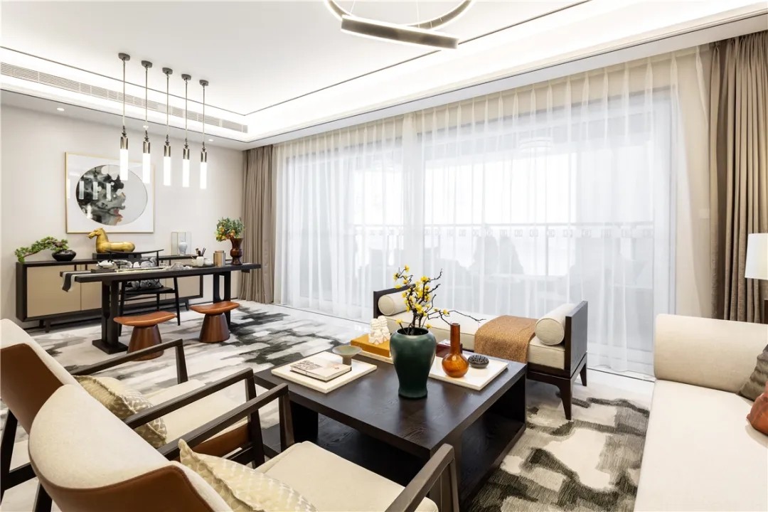 新中式風格家裝設計室內裝修效果圖-客廳 新中式風格家裝設計室內裝修效果圖-客廳