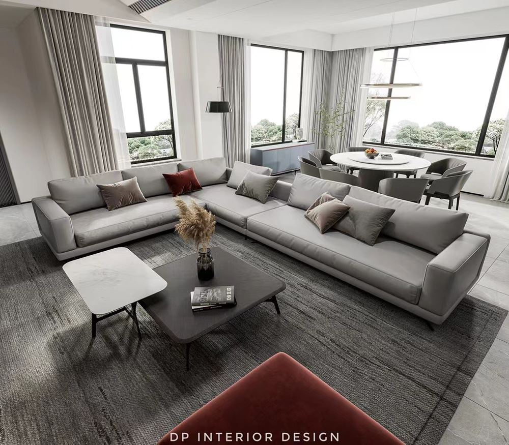 佛山市時(shí)代愛車小鎮(zhèn)(佛山)輕奢風(fēng)格別墅裝修案例