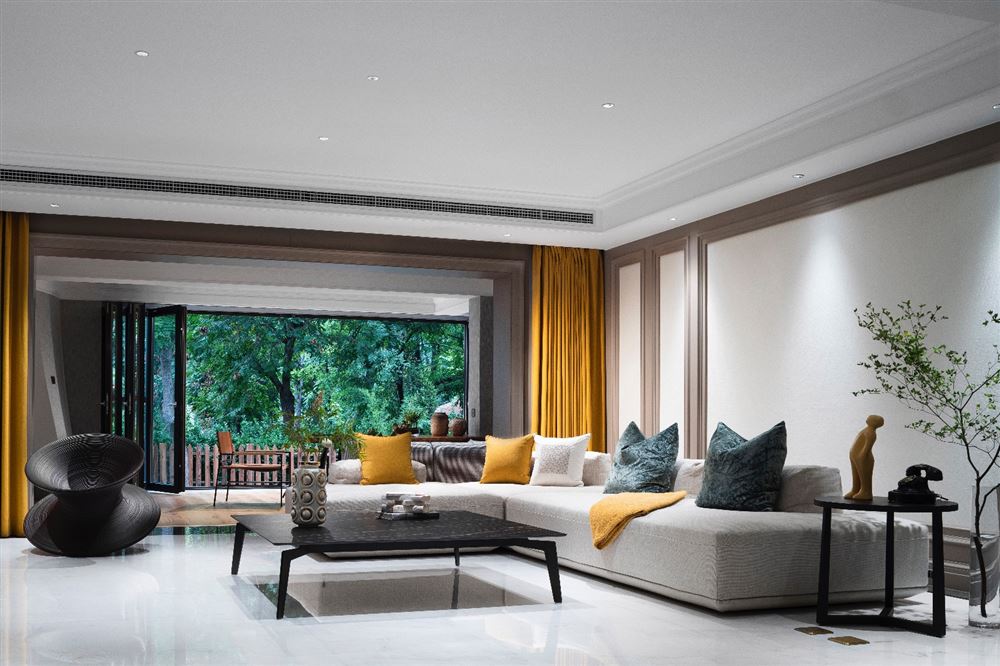 江門市朝陽新村美式風格三居室裝修案例