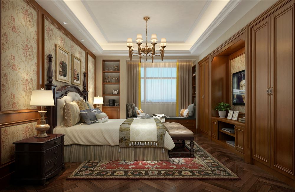 惠州市花樣年別樣城歐式風格三居室裝修案例