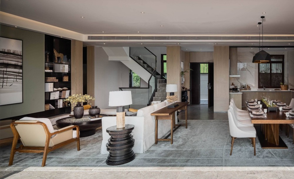 新中式風格別墅室內設計案例-客廳 新中式風格別墅室內設計案例-客廳