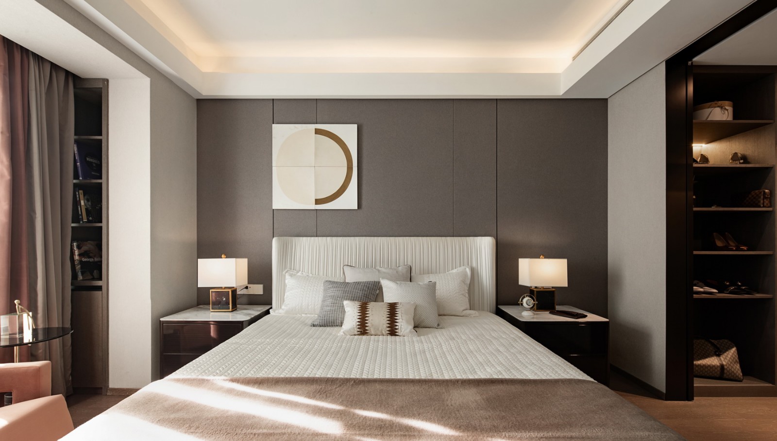 現代輕奢風格室內設計家裝案例-臥室 現代輕奢風格室內設計家裝案例-臥室