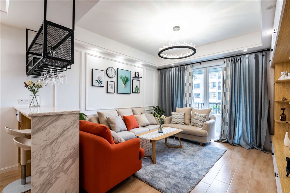 江門市陽光新城北歐風格三居室裝修案例