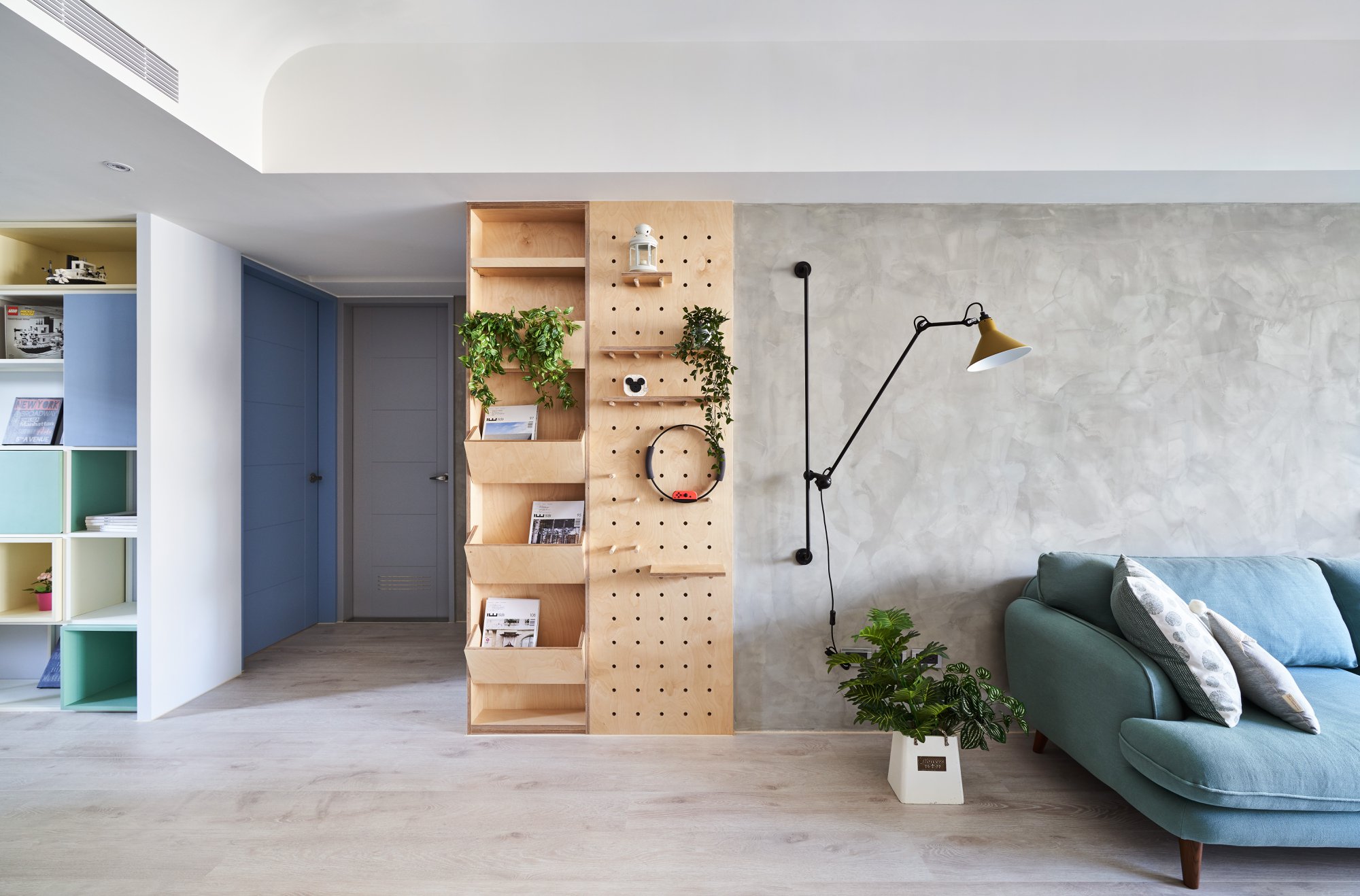 工業風風格室內家裝案例效果圖-客廳洞洞板 工業風風格室內家裝案例效果圖-客廳洞洞板